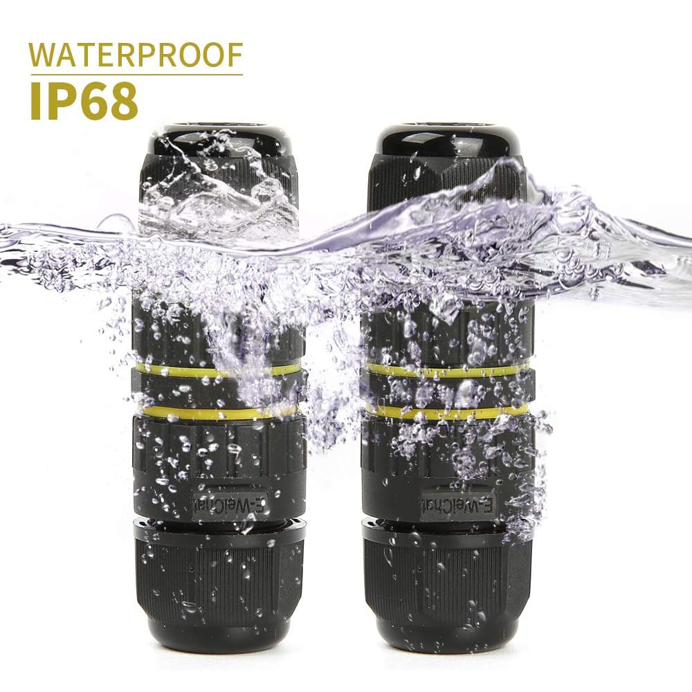 Outdoor Power Outlet Box - 2 Way 2/3Pin IP68 Outdoor Waterproof