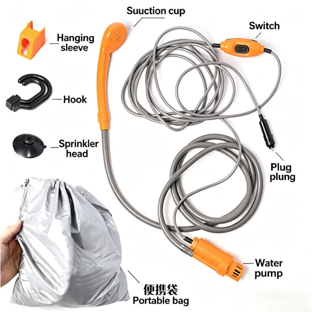Portable 12V 24V Car Shower Ou - огляд і ціна Outdoor Power Washer