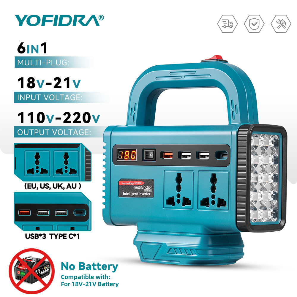 YOFIDRA 220V Portable Power In - огляд і ціна Outdoor Power Inverter