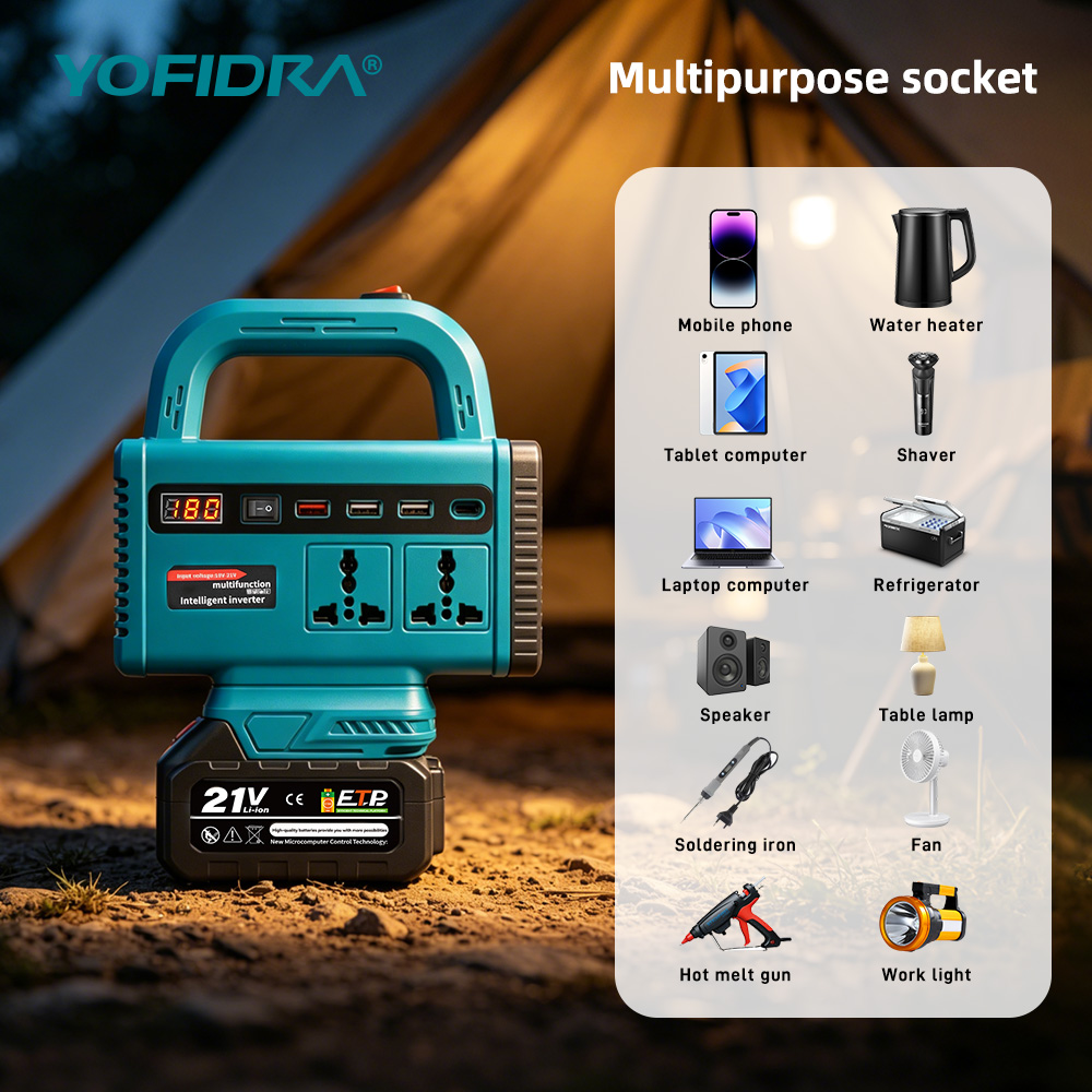YOFIDRA 220V Portable Power In - огляд і ціна Outdoor Power Inverter