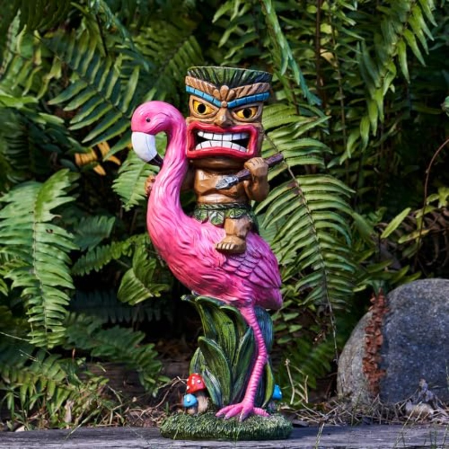 Solar Tiki Statue - Outdoor St - огляд і ціна Outdoor Power Bar