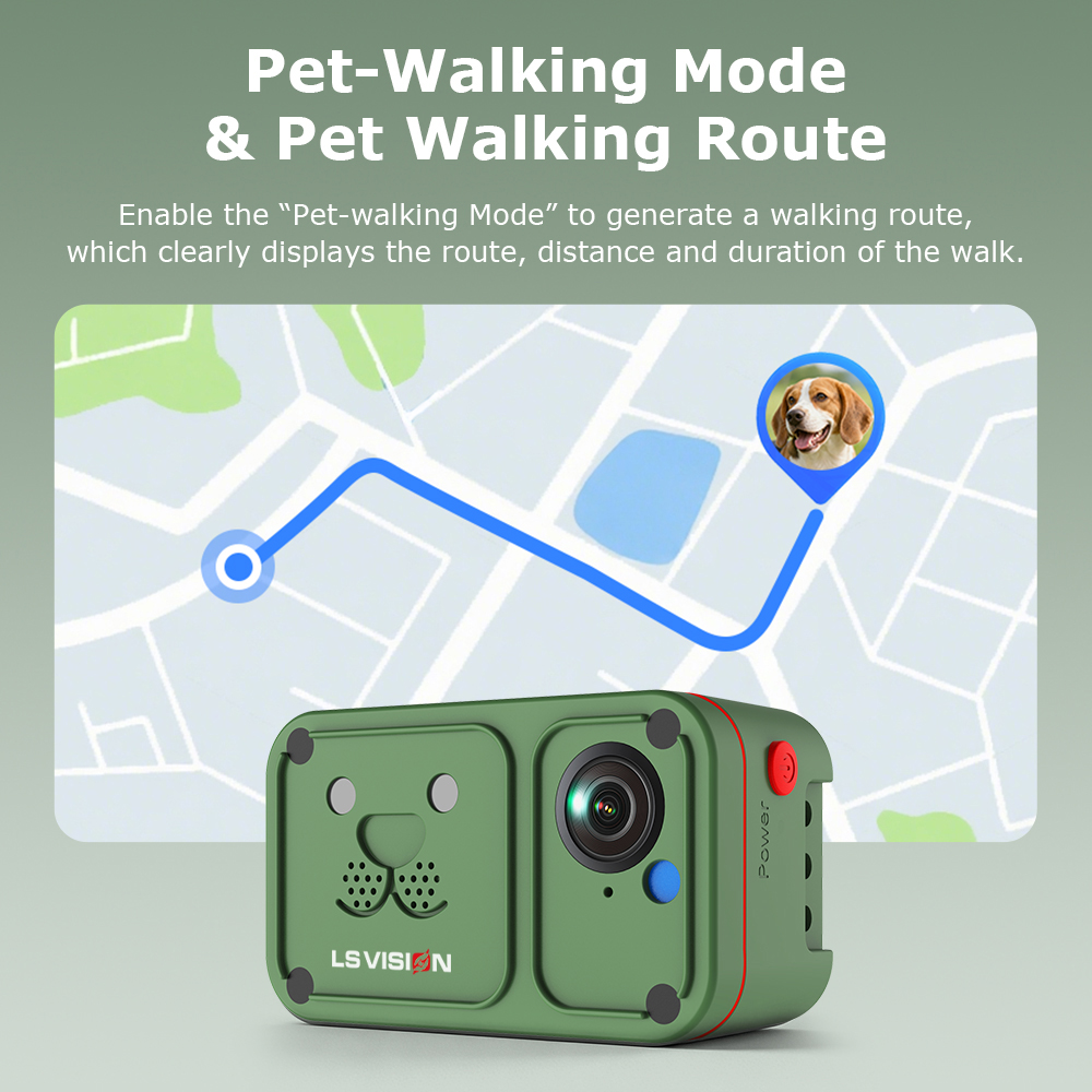 LS VISION 2K 4G Pet Collar Cam - огляд і ціна Outdoor Power G Sensor